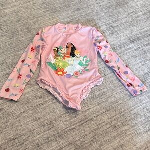 3/$15 Pink Long-Sleeve Princess swimsuit